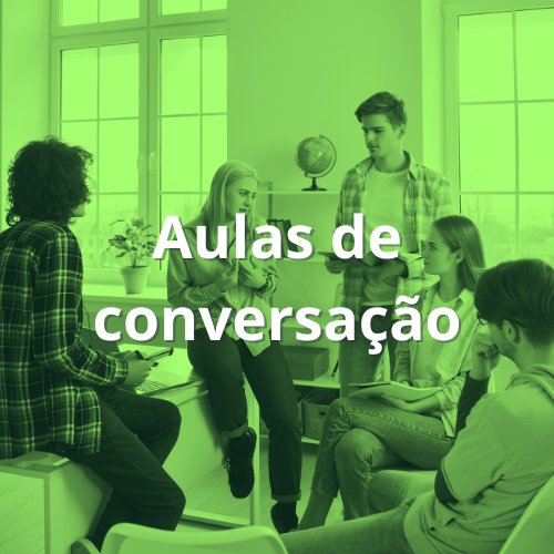 aulas de conversação online de inglês e espanhol